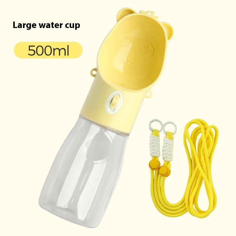 Ultimate 2-in-1 Portable Dog Water Bottle & Food Container - Leak-Proof Drinking Bowl for Dogs and Cats, Perfect for Outdoor Adventures!