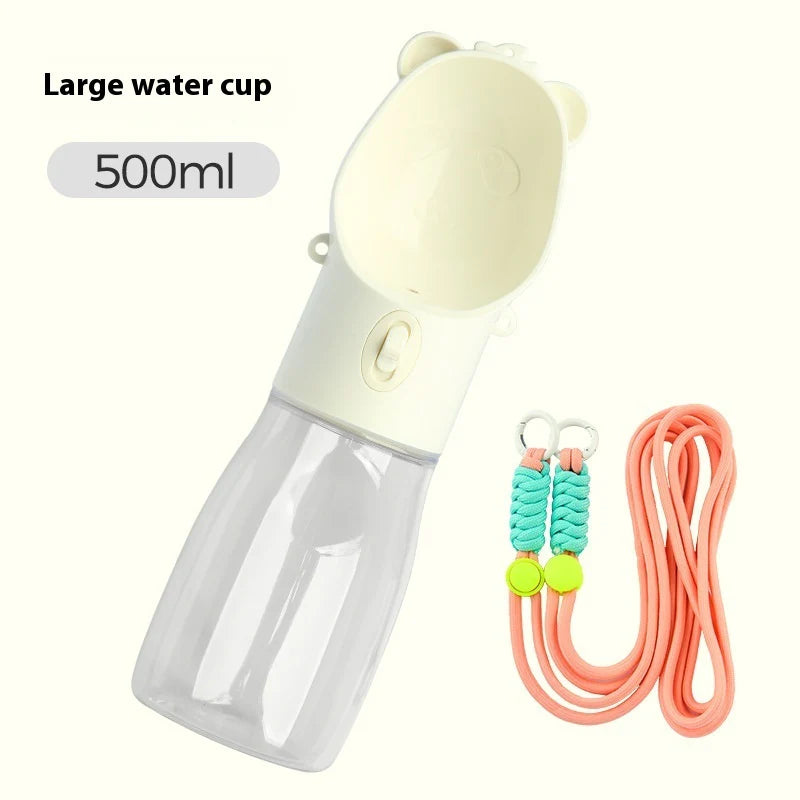 Ultimate 2-in-1 Portable Dog Water Bottle & Food Container - Leak-Proof Drinking Bowl for Dogs and Cats, Perfect for Outdoor Adventures!
