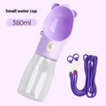 Ultimate 2-in-1 Portable Dog Water Bottle & Food Container - Leak-Proof Drinking Bowl for Dogs and Cats, Perfect for Outdoor Adventures!