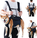 Dog Lift Harness Carrier Backpack - Full Body Sling with Adjustable Straps & Handle, Breathable Support Emergency Rescue Kit for Elderly Injured Arthritic Disabled Medium Large Dogs, 3XL